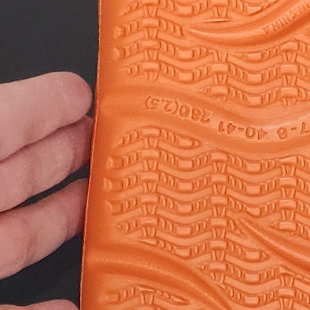 Orange Slide Sandals - Picture 3 of 4